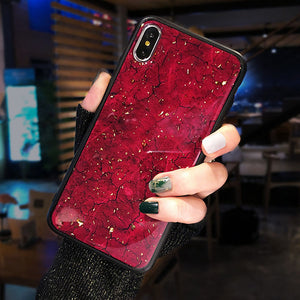 Luxury Gold Foil Glitter Bling For iPhone X XR XS Max  6 7 8