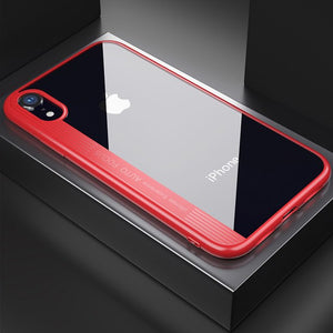 Luxury TPU + Hard PC Clear Cover For iPhone XSMax XS XR