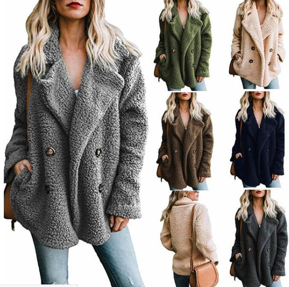 Women's Clothing - 2019 Winter Buttoned Casual Quilted Coat