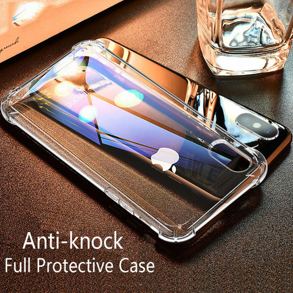 Phone Case - Luxury Transparent Soft TPU Protection Shockproof Phone Case For iPhone X/XC/XS/XS Plus