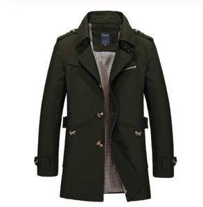 Kaaum Classic Lconic Men Trench Breasted Overcoat