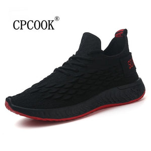 Fashion Design Casual Lace Up Mesh Breathable Sneakers