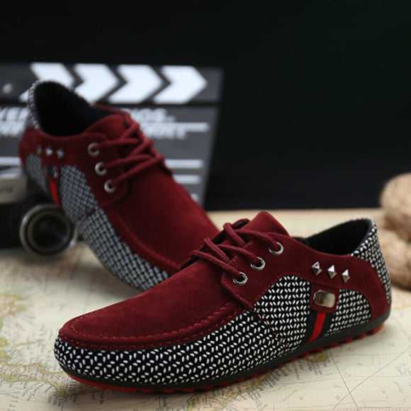 Kaaum Fashion Men Flats Light Breathable Loafers