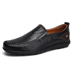 Kaaum Fashion Men Leather Driving Loafers