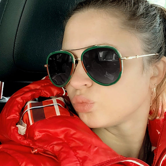 Kaaum Women's Luxury Pilot Sunglasses