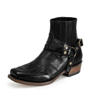 Kaaum Fashion Rome PU Leather Retro Boots