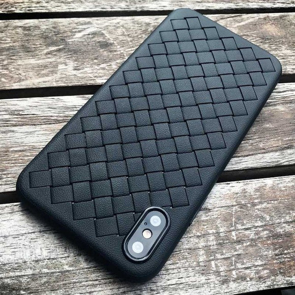 Phone Accessories - Weave Grid Soft Phone Case For iPhone X XS XR XS Max 6 6s 7 8 Plus