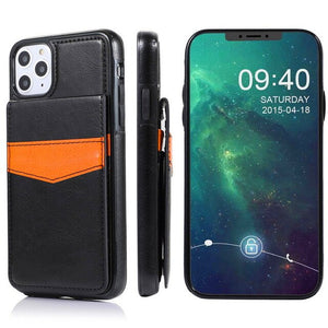 3D Flip Retro Leather Card Wallet Case For iPhone 12 pro mini--old