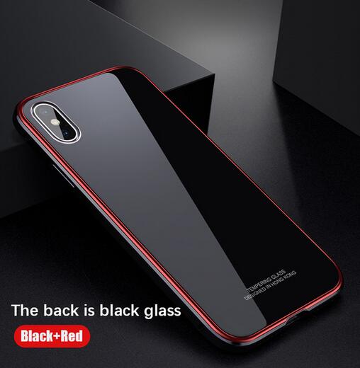 Phone Case - Luxury Aluminium Metal Bumper Tempered Glass Clear Phone Case for iPhone