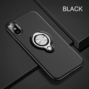 Phone Case - Luxury Magnetic Bracket Ring Holder Shockproof Armor Phone Case For iPhone X/XS/XR/XS Max