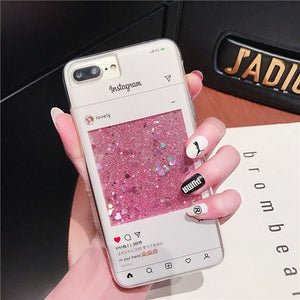 Phone Accessories - Instagram Liquid Transparent Case For Apple iPhone 6 6S 7 8 Plus XR XS MAX