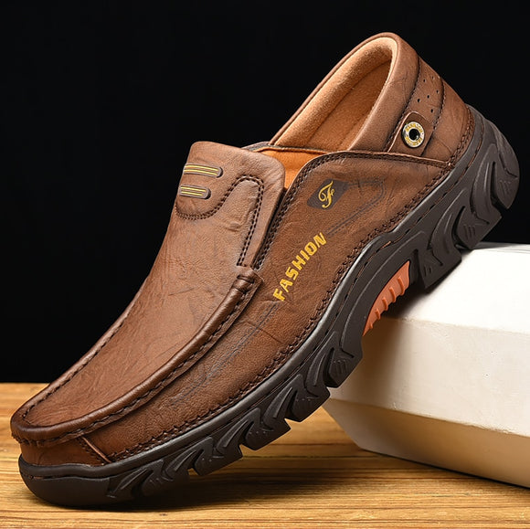 Mens Genuine Leather Leisure Outdoor Shoes