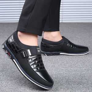 Kaaum-Men's Breathable Casual Fashion Leather Shoes
