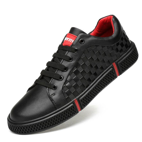 Kaaum Top Men Fashion Genuine Leather Sneakers