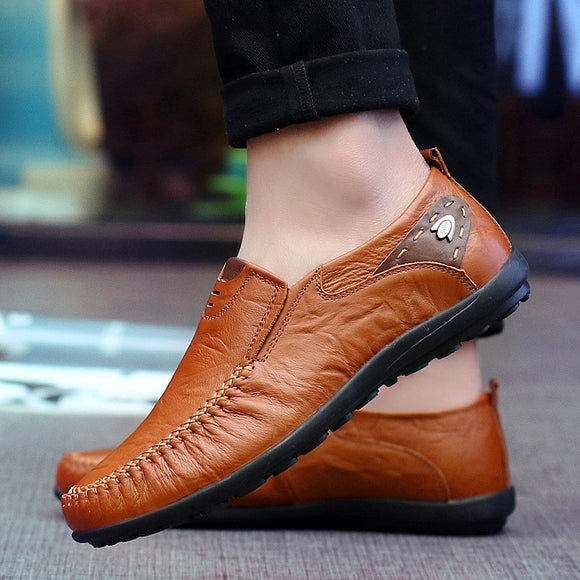 Men's Fashion Leather Breathable Casual Loafers