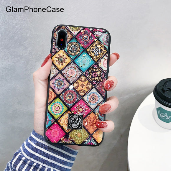 Phone Case - Geometric Art Lattice Phone Case for iPhone X XS Max XR
