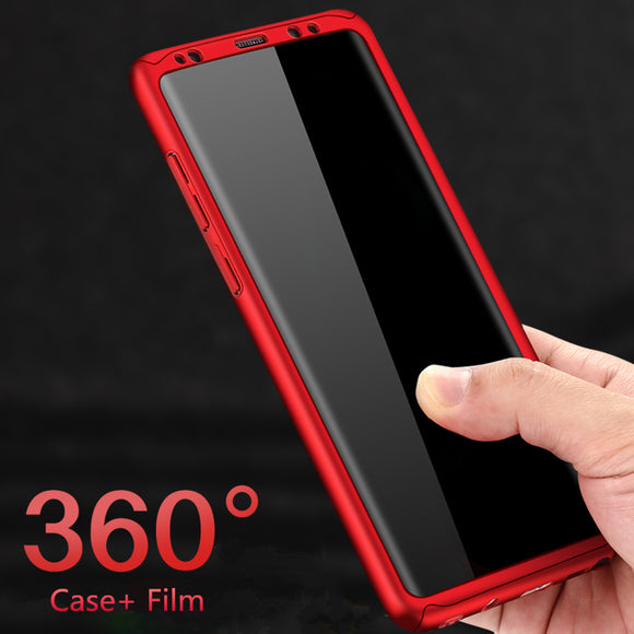 Phone Accessories - 360 Full Protect Hard Cover+ Glass Screen Protector Film For Samsung Galaxy Note 8