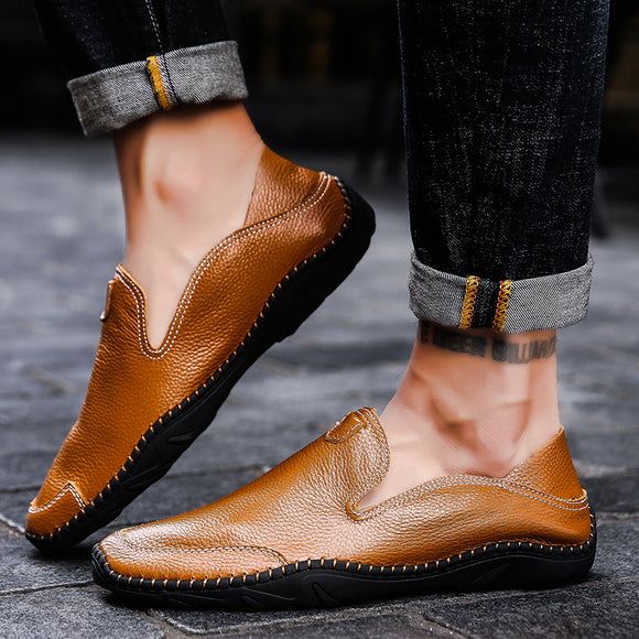 Shoes - 2019 Genuine Leather Comfortable Men's Casual Shoes
