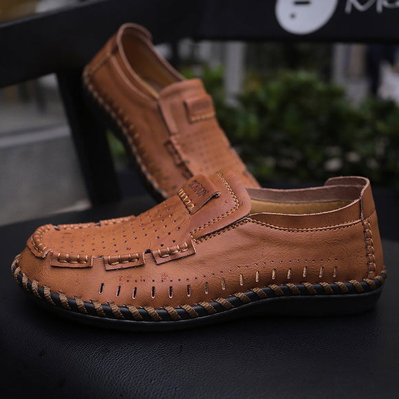Shoes - Summer Breathable Men's Soft  Handmade Loafers