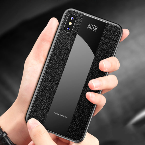 Phone Case - Luxury Vintage Leather Soft Silicone Shockproof Phone Case For iPhone XS/XR/XS Max 8/7 Plus