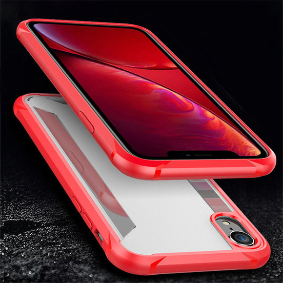 Phone Case - Luxury Hybrid Fosted PC Backplane & Soft TPU Edge Shockproof Phone Case For iPhone XS/XR/XS Max 8/7 Plus
