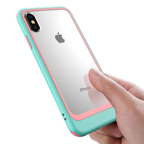 Phone Case - Luxury Shockproof PC + TPU Protection Case For iPhone X XS XR XS Max 8 7/Plus