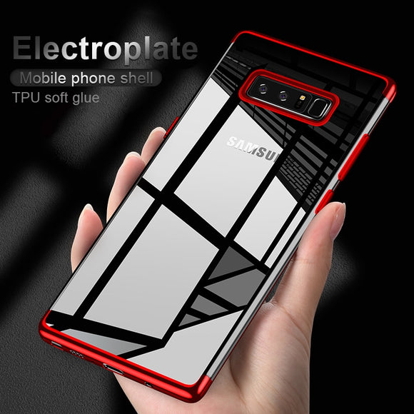 Phone Accessories - Plating Ultra thin Soft TPU Phone Case For Samsung Galaxy Note 8 9