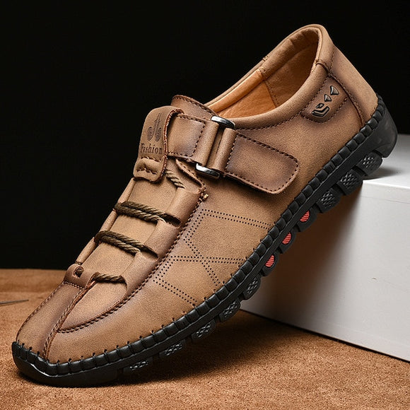 Men Handmade Genuine Leather Casual Shoes