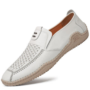 2021 New Summer Breathable Leather Loafers