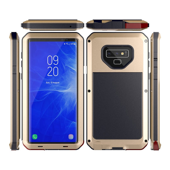 Luxury Doom Armor Dirt Shock Waterproof Metal Aluminum Phone Case for Note 9 S8 S8plus S9 S9Plus Note 8