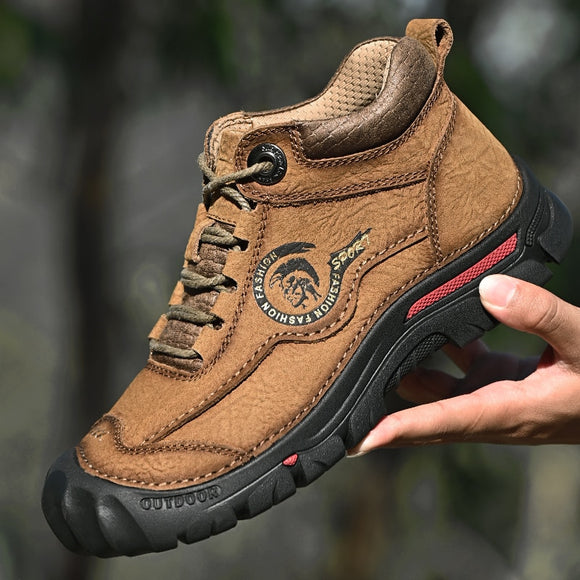 Kaaum Genuine Leather Non-slip Wear-resistant Hiking Shoes