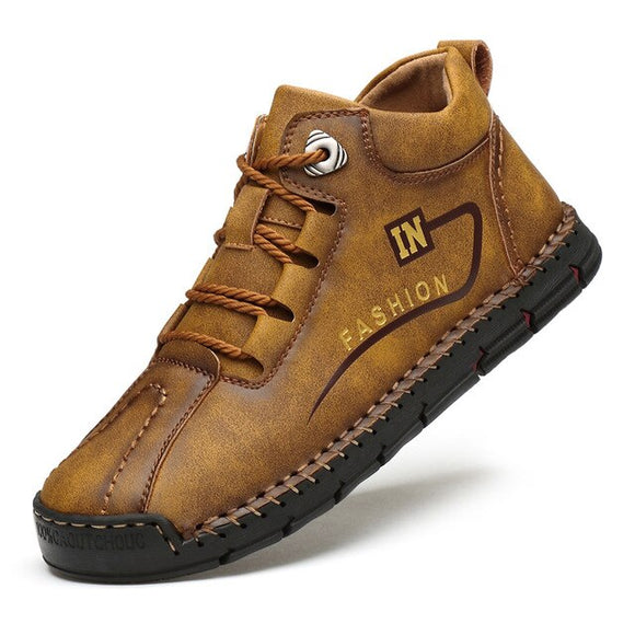 Men's Genuine Leather Comfortable Casual  Non-slip Handmade Boots