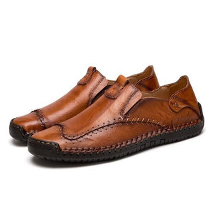 Kaaum Comfy Men Soft Leather Driving Shoes