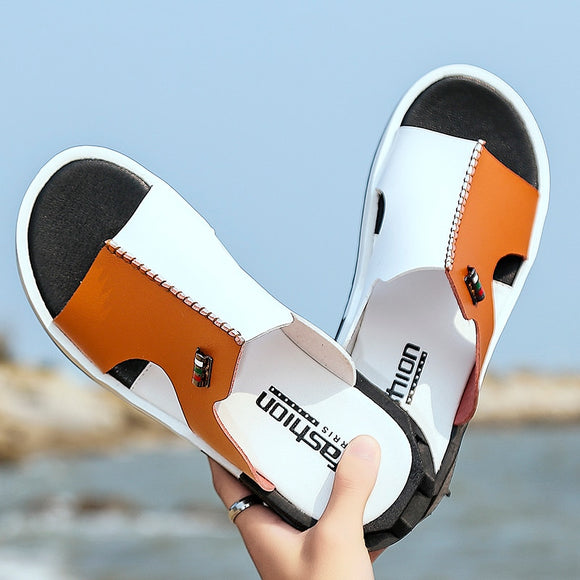Shoes - 2020 Summer New Men Fashion Non-slip Flat Beach Slippers（Buy 2 Got 5% off, 3 Got 10% off Now)