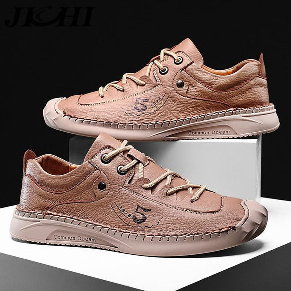 Trend Men Leather Fashion Casual Comfortable Men Design Shoes