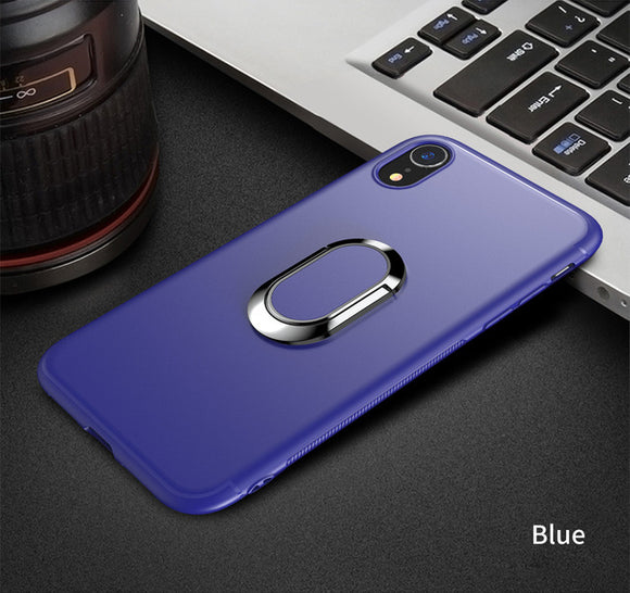 Phone Accessories - Luxury Magnetic Car Ring Soft TPU Holder Case For Iphone X XR XS Max
