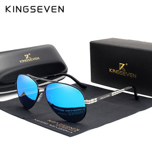 Sunglasses - Designer Men's Pilot HD Polarized Sunglasses