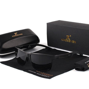 Kaaum Men Rectangle Aluminum Driving Sunglasses(Buy 2 Get 10% OFF, Buy3 Get 15% OFF)