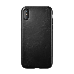 Phone Case - Luxury Vintage Leather Soft TPU Protective Phone Case For iPhone XS/XR/XS Max 8/7 Plus