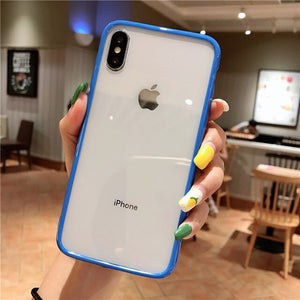 Transparent Shockproof Simple Clear Cover For iPhone 11 Pro Max X XR Xs Max 6 6s 7 8 Plus