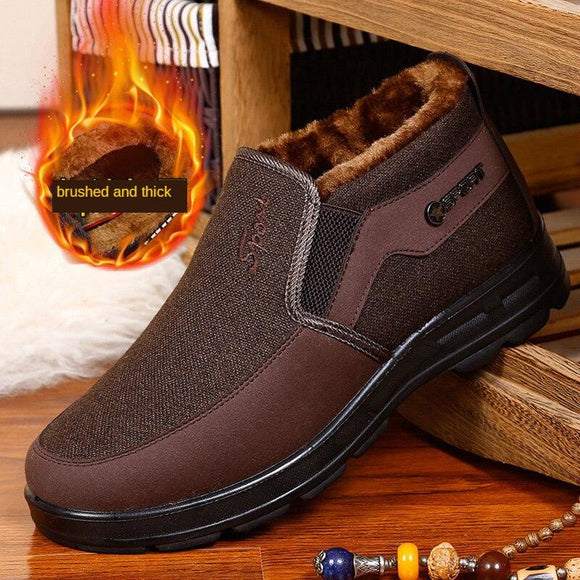 Men Winter Cotton Shoes For Men Big Size 48 Comfort Warm Boots
