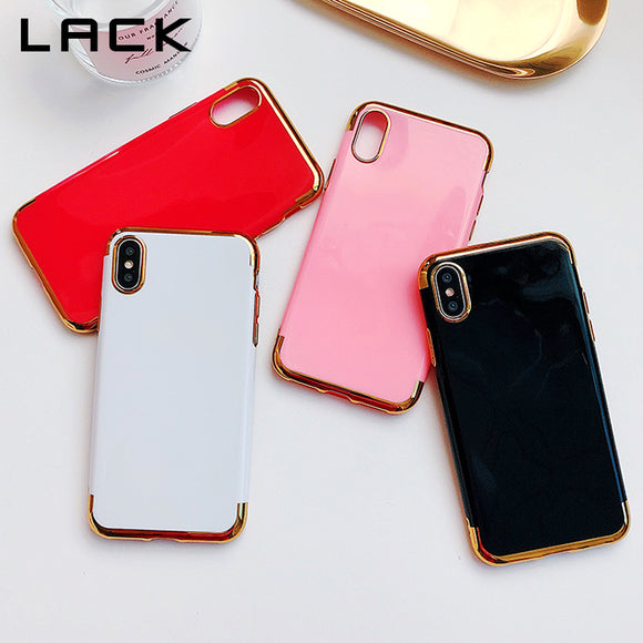 Phone Case - Luxury Candy Color Plating Smooth Protective Phone Case For iPhone XS/XR/XS Max 8/7 Plus