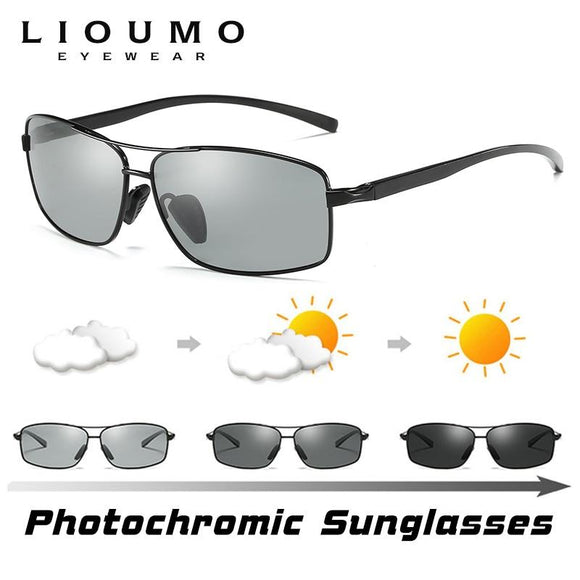 LIOUMO Photochromic Sunglasses Polarized Driving Sunglasses