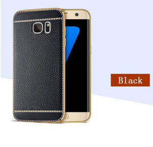 Soft TPU Cover Leather Case For Samsung Galaxy