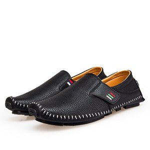 Men's Shoes - Italian Fashion Comfortable Slip On Flat Driving Boat Shoes