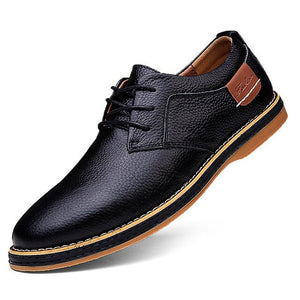 Men's Shoes - Fashion Casual Style Lace Up Oxfords Leather Shoes
