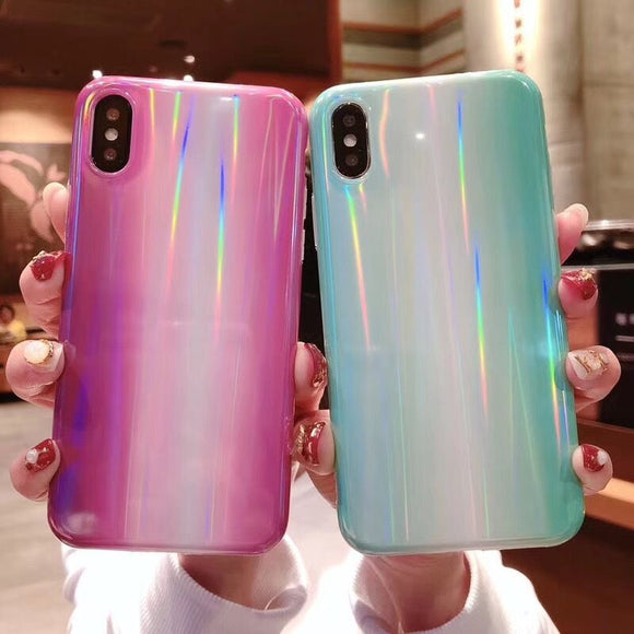 Phone Accessories - Luxury Aurora Glitter Phone Case For iPhone