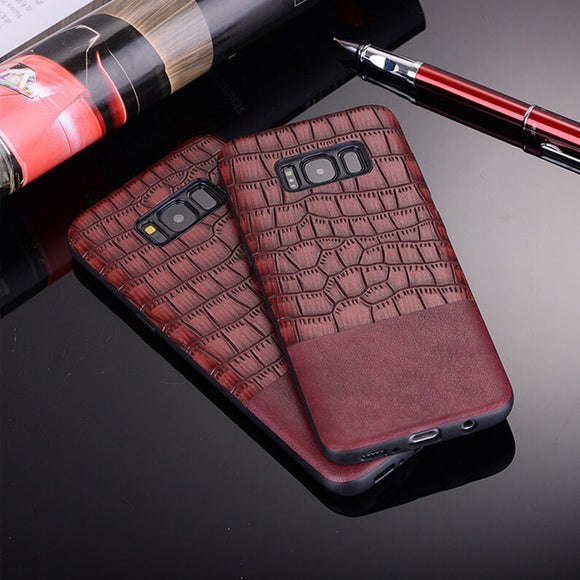 Phone Case - Luxury Crocodile Leather Hybrid Full Protective Phone Case For Samsung Galaxy S9/S8 Note 9/8