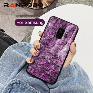Phone Case - Luxury Glitter Gold Foil Sequins Marble Phone Case For Samsung Galaxy S9/S8 Plus Note 9/8