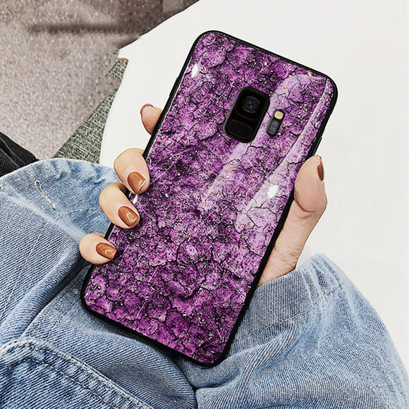 Phone Case - Luxury Glitter Gold Foil Sequins Marble Phone Case For Samsung Galaxy S9/S8 Plus Note 9/8